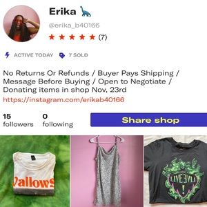 Check Out my Depop @ erika_b40166